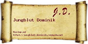 Jungblut Dominik névjegykártya