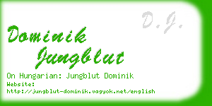dominik jungblut business card